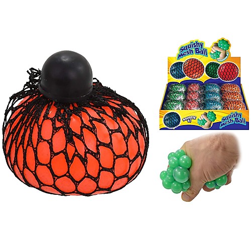 

squishy mesh ball assorted colors - one supplied