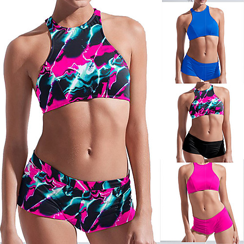 

Women's Tankini Swimwear Breathable Quick Dry Sleeveless 2 Piece - Swimming Surfing Water Sports Summer
