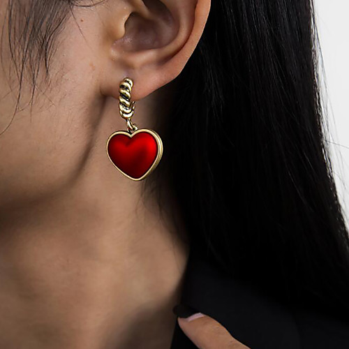 

Women's Stud Earrings Drop Earrings Hoop Earrings Retro Heart Stylish Artistic Simple Vintage Trendy Earrings Jewelry Gold For Party Street Daily Holiday Festival 2pcs