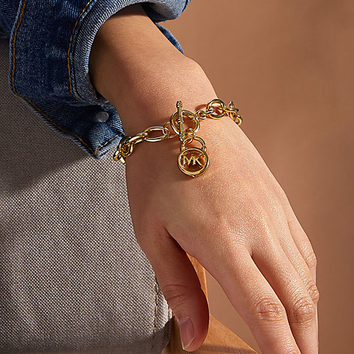 

Women's Chain Bracelet Vintage Bracelet Bracelet Classic Alphabet Shape Fashion Vintage Classic Holiday Trendy Alloy Bracelet Jewelry Gold / Silver For Anniversary Party Evening Gift Birthday Festival