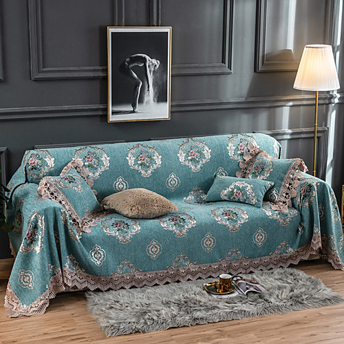 

Sofa Cover Floral Printed Polyester / Cotton Slipcovers