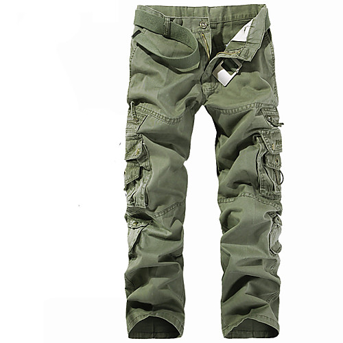 

Men's Hiking Pants Trousers Hunting Pants Tactical Cargo Pants Ventilation Quick Dry Breathable Wearproof Fall Spring Solid Colored Cotton for Black Yellow Army Green XS S M L XL