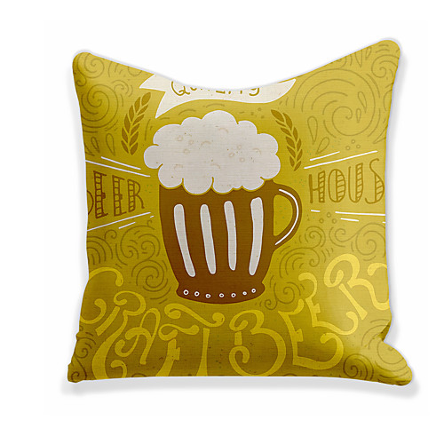 

Cushion Cover 1PC Linen Soft Decorative Square Throw Pillow Cover Cushion Case Pillowcase for Sofa Bedroom 45 x 45 cm (18 x 18 Inch) Superior Quality Machine Washable