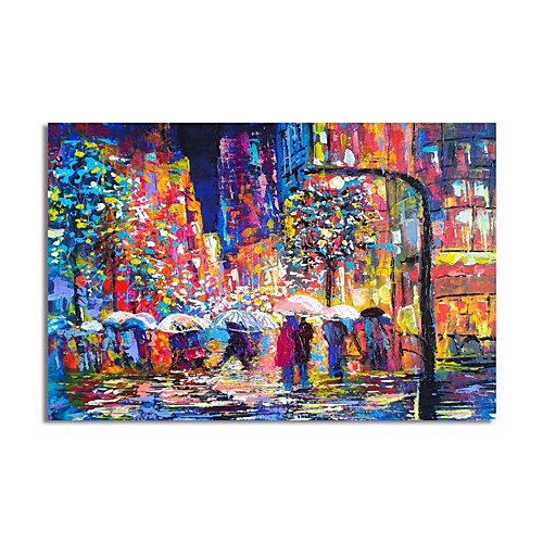 

Oil Painting Hand Painted Horizontal Abstract Landscape Modern Rolled Canvas (No Frame)