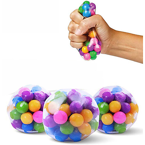 

Squeeze Ball Toy, Stress Balls for Kids Stress Relief Ball for Adults, Sensory Fidget Toy Squishy Rainbow Stress Ball Stress-Relief and Better Focus Toy 1Pc