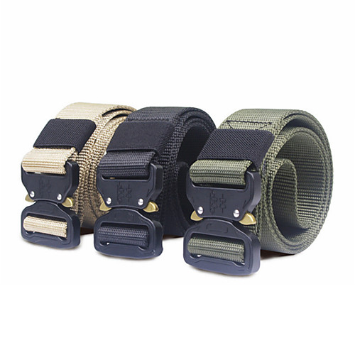 

Men's Military Tactical Belt Breathable Wearable Protective for Solid Colored Nylon Fall Spring Summer
