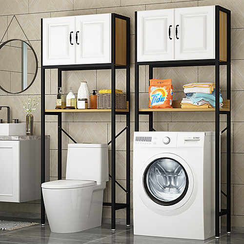 

Multifunctional Toilet Floor Rack Storage Cabinet Household Free-punched