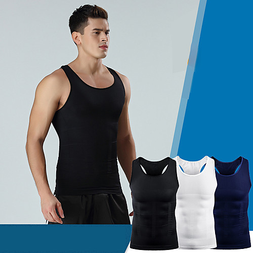 

Men's Sleeveless Running Tank Top Tee Tshirt Top Athletic Nylon Breathable Quick Dry Moisture Wicking Gym Workout Running Active Training Jogging Exercise Sportswear Solid Colored White Black Blue