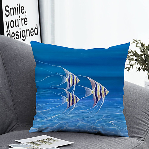 

1 pcs Polyester Pillow Cover Pillow Cover & Insert, 3D Simple Classic Square Zipper Polyester Traditional Classic