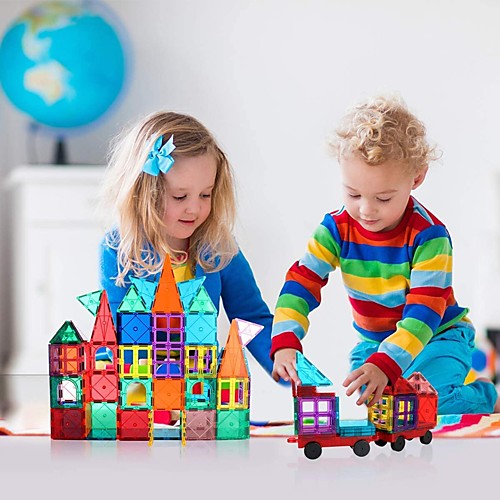 

Magnetic Blocks Magnetic Tiles Building Bricks 60 pcs Creative Geometric Pattern Color Gradient Building Toys All Boys' Girls' Toy Gift / Kid's