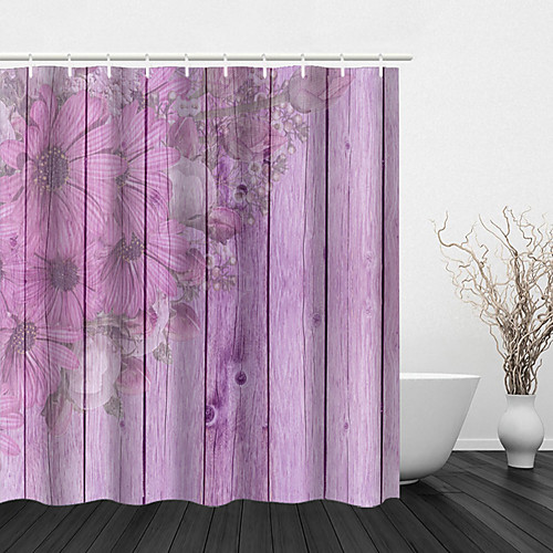 

Bathroom Shower Curtains & Hooks Casual Polyester Waterproof