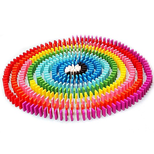 

kids wooden rainbow dominoes set of toys