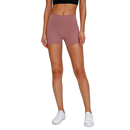 

Women's High Waist Yoga Shorts Shorts Tummy Control Butt Lift Breathable Solid Color Red Blue Pink Spandex Yoga Fitness Gym Workout Sports Activewear Stretchy Skinny / Athletic / Athleisure
