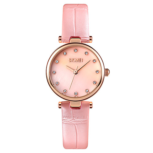 

SKMEI Women's Quartz Watches Analog Quartz Stylish Minimalist Water Resistant / Waterproof Creative / Genuine Leather