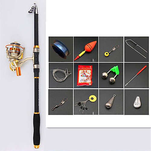 

Fishing Rod and Reel Combo Telescopic Rod 210/240/270/300/360 cm Portable Lightweight Sea Fishing