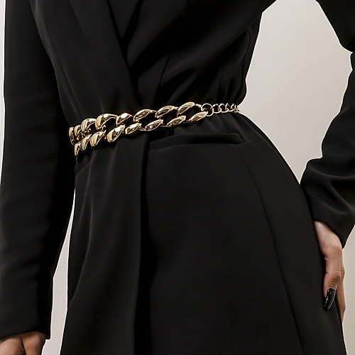 

Women's Body Jewelry 105 cm Waist Chain Gold / Silver Geometric Stylish / Simple / Punk Alloy Costume Jewelry For Street / Daily / Club Summer