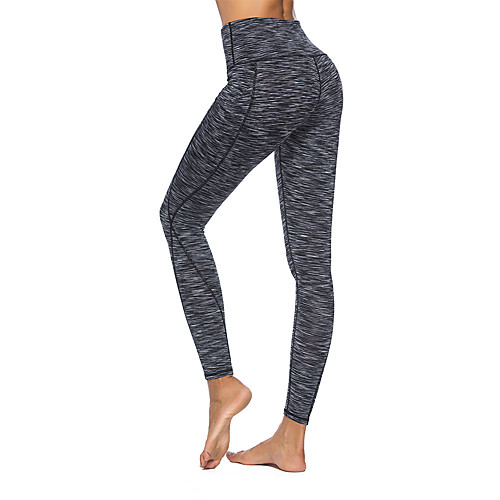 

Activewear Pants Printing Solid Women's Training Running Natural Polyester
