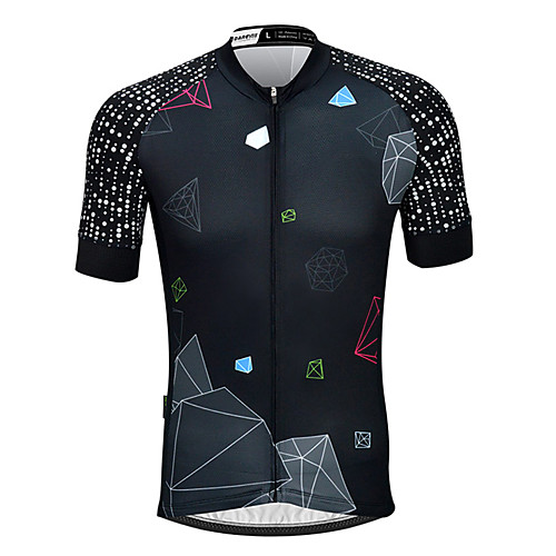 

21Grams Men's Short Sleeve Cycling Jersey Spandex Black Bike Top Mountain Bike MTB Road Bike Cycling Breathable Quick Dry Sports Clothing Apparel / Athleisure