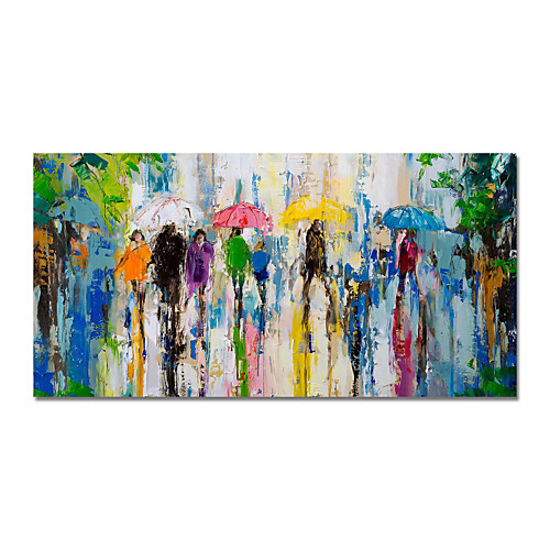 

Oil Painting Hand Painted Horizontal Abstract Landscape Modern Stretched Canvas
