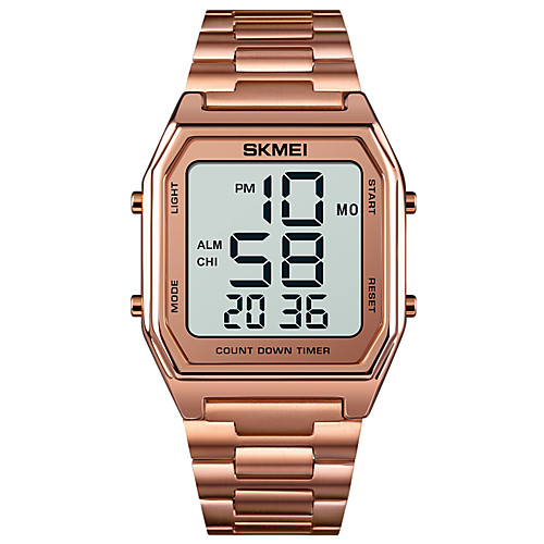 

SKMEI Men's Sport Watch Digital Digital Sporty Modern Style Calendar / date / day Chronograph Alarm Clock / One Year / Stainless Steel
