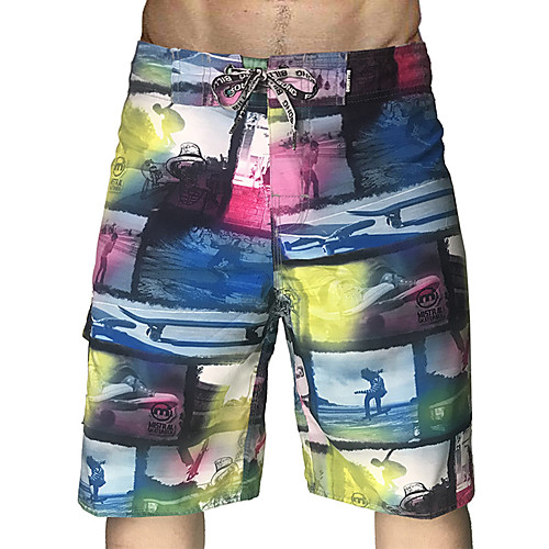 

Men's Swim Shorts Swim Trunks Board Shorts Breathable Quick Dry Drawstring - Swimming Surfing Water Sports Summer