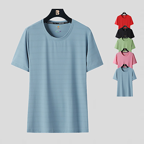 

Women's T shirt Hiking Tee shirt Short Sleeve Tee Tshirt Top Outdoor Lightweight Breathable Quick Dry Ultraviolet Resistant Autumn / Fall Spring Polyester Solid Color Black Red Blue Hunting Fishing
