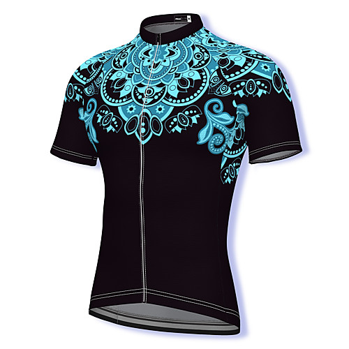 

21Grams Men's Short Sleeve Cycling Jersey Spandex Black Bike Top Mountain Bike MTB Road Bike Cycling Breathable Quick Dry Sports Clothing Apparel / Athleisure
