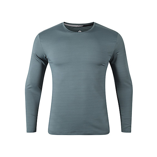 

Men's T shirt Hiking Tee shirt Long Sleeve Tee Tshirt Top Outdoor Lightweight Breathable Quick Dry Stretchy Autumn / Fall Spring Polyester Black Army Green Royal Blue Fishing Climbing Camping