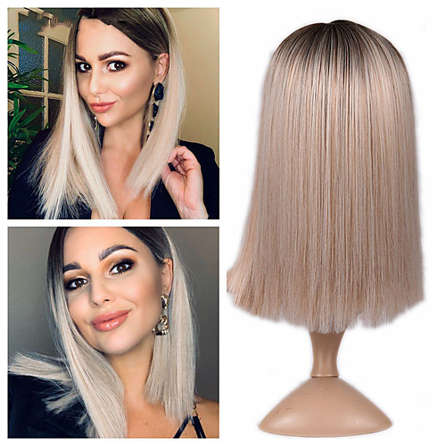

Synthetic Wig Natural Straight Middle Part Wig Short A15 A16 A17 A18 A19 Synthetic Hair Women's Cosplay Party Fashion Blonde Brown