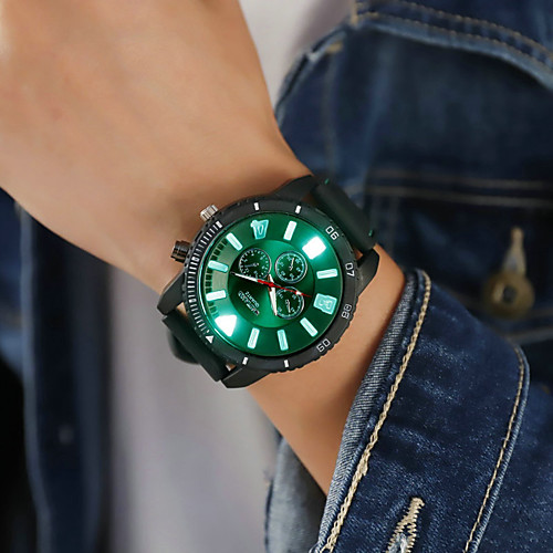

Men's Dress Watch Analog Quartz Stylish Fake Three Eyes Six Needles / One Year / Leather