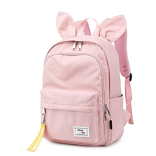 

Boys' Girls' Oxford Mini Backpack Large Capacity Zipper Geometric Daily Outdoor Sillver Gray Black Grey Blue Blushing Pink