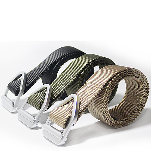 

Men's Military Tactical Belt Breathable Wearable Quick Release for Camping / Hiking Hunting Fishing Solid Colored Nylon Canvas Fall Spring Summer