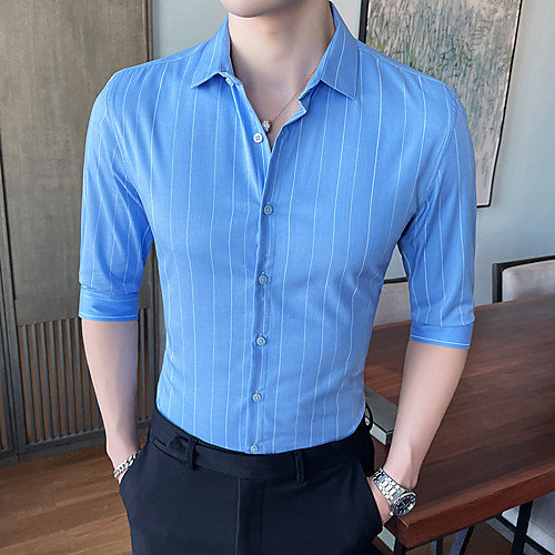 

Tuxedos Slim Fit Single Breasted More-button Spandex / Polyester Striped