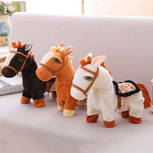 

Plush Toy Sleeping Pillow Stuffed Animal Plush Toy Horse Horse Head Zebra Pillow Animal Gift Cute Singing Walking Plush Imaginative Play, Stocking, Great Birthday Gifts Party Favor Supplies Boys and
