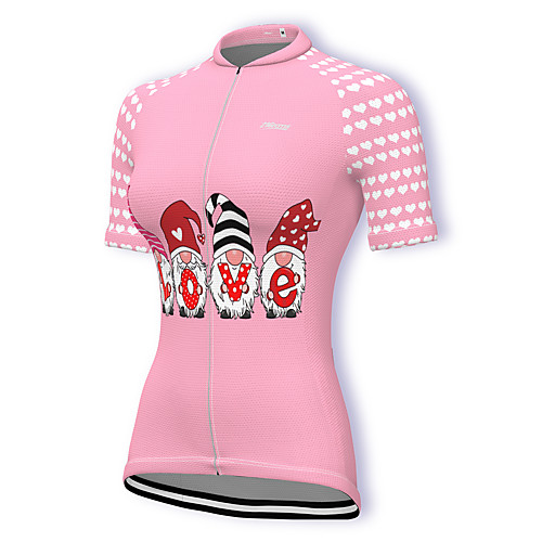 

21Grams Women's Short Sleeve Cycling Jersey Spandex Pink Bike Top Mountain Bike MTB Road Bike Cycling Breathable Sports Clothing Apparel / Stretchy / Athleisure