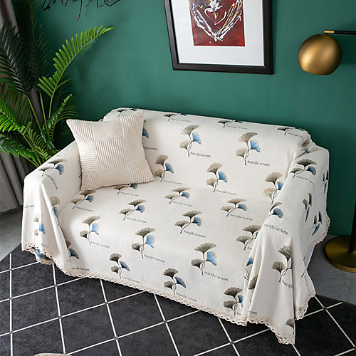 

Sofa Cover Floral Printed Polyester / Cotton Slipcovers