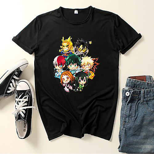 

Inspired by My Hero Academia / Boku No Hero Midoriya Izuku Cosplay Costume T-shirt Microfiber Graphic Prints Printing T-shirt For Men's / Women's