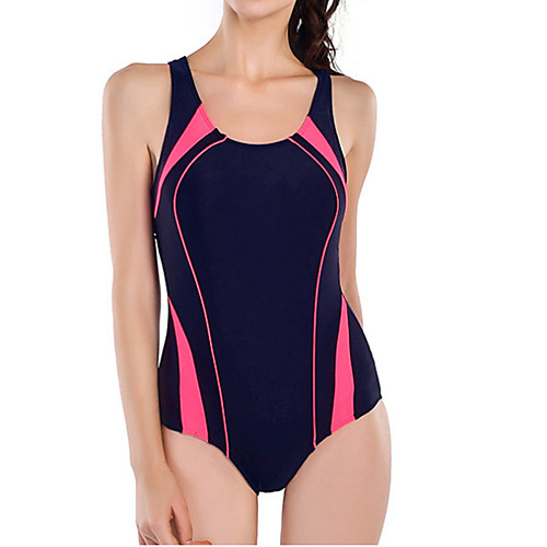 

Women's One Piece Swimsuit Swimwear Breathable Quick Dry Sleeveless Swimming Surfing Water Sports Summer