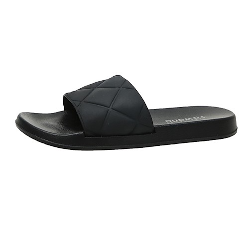 

Women's Slippers & Flip-Flops Flat Heel Round Toe Casual Home Walking Shoes PVC Solid Colored White Black Yellow