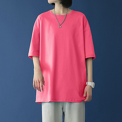 

Women's T shirt Plain Round Neck Tops 100% Cotton Basic Basic Top White Black Blue