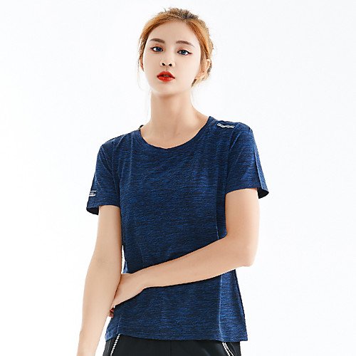 

Women's Tee / T-shirt Stripe Crew Neck Camouflage Sport Athleisure T Shirt Top Short Sleeves Breathable Quick Dry Soft Comfortable Exercise & Fitness Running Everyday Use Casual Daily Outdoor