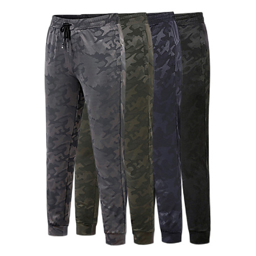 

Men's Running Pants Hiking Pants Trousers Camo Outdoor Breathable Comfort Quick Dry Soft Bottoms Black Army Green Grey Dark Navy Fishing Climbing Exercise & Fitness M L XL XXL XXXL