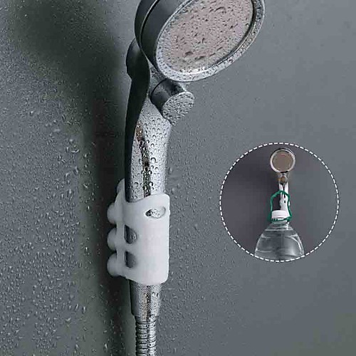 

Silicone Suction Cup Shower Head Holder Relocatable Kitchen Wall Mount Bracket