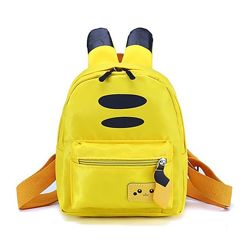 

Boys' Girls' Nylon Mini Backpack Lightweight Zipper Daily Black Yellow Blushing Pink Green