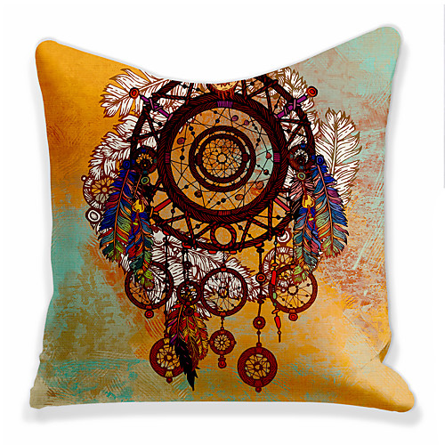 

1pc Cushion Cover Double Side Print 45x45cm Linen