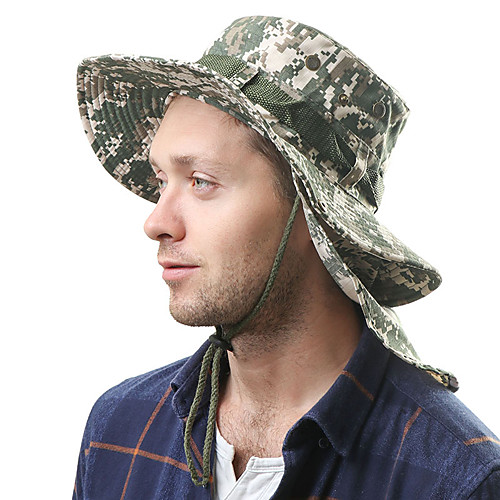 

Men's Sun Hat Fishing Hat Hiking Hat Outdoor UV Sun Protection Windproof UPF50 Quick Dry Spring Summer Hunting Ski / Snowboard Fishing Grey Khaki Dark Navy / Breathable