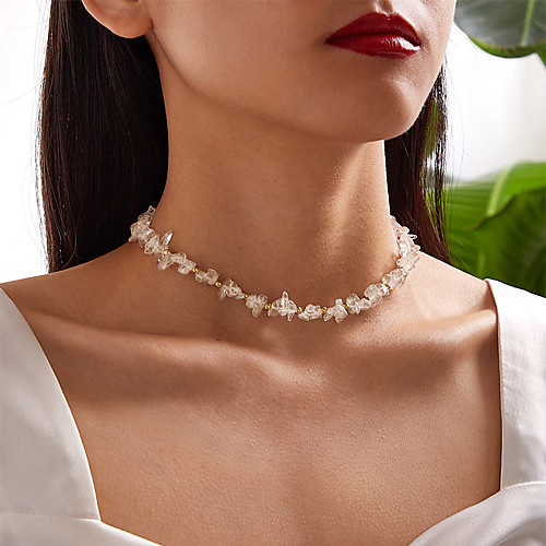 

Women's Necklace Crystal Necklace Classic Rustic Fashion Classic Holiday Alloy Gold 37 cm Necklace Jewelry 1pc For Party Evening Street Birthday Party Beach Festival