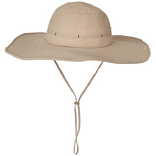 

flat super wide brim fishing hat bucket hat, safari hat upf 50 sun hat khaki