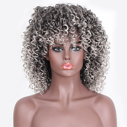 

Synthetic Wig Curly Short Bob Wig Short A10 A11 A1 A2 A3 Synthetic Hair Women's Cosplay Party Fashion Black Gray