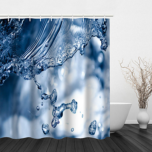 

Bathroom Shower Curtains & Hooks Casual Polyester Waterproof